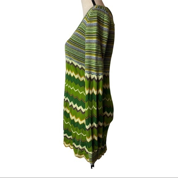 Free People Tunic Sweater Y2K Dancing Chevron Medium - Picture 6 of 13